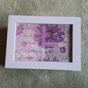 NWOT lavender wood jewelry box